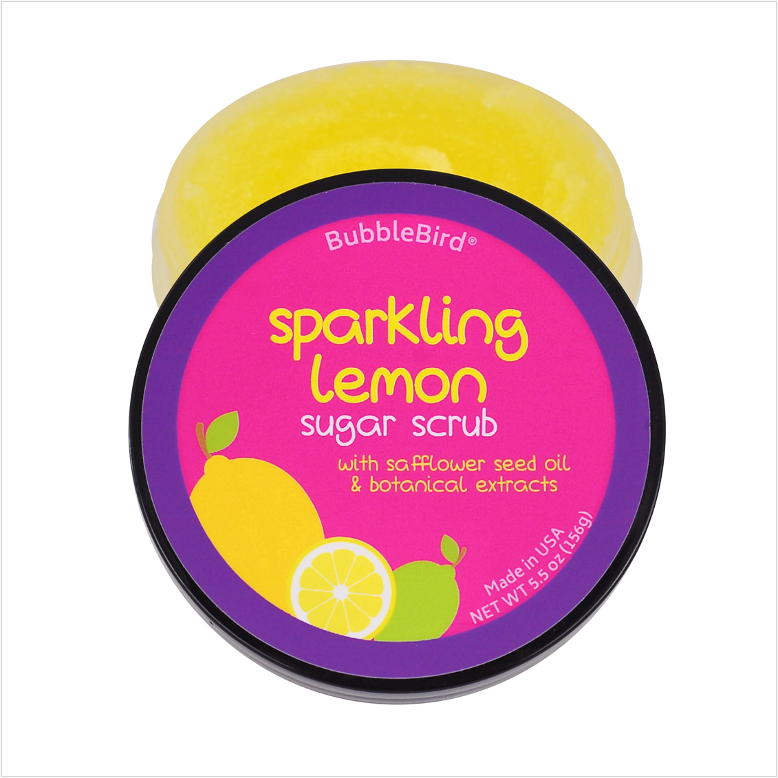 Sparkling Lemon Sugar Scrub Bubblebird Inc 7629